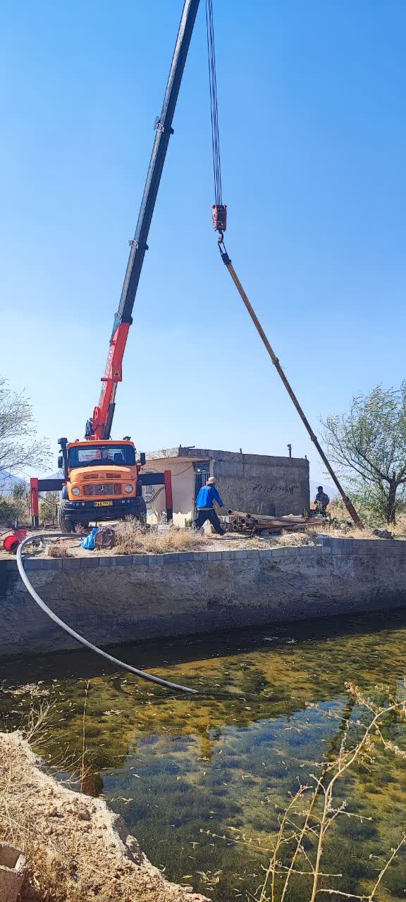 لوله‌گذاری چاه کشاورزی در سمیرم جمع‌آوری شد
